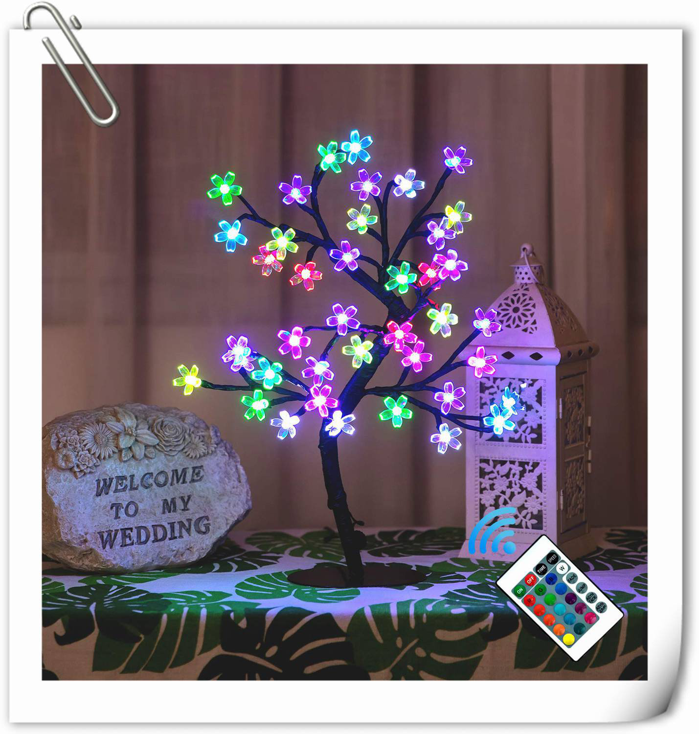 Cherry blossom tree light lamp on sale